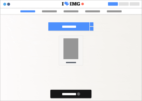 iLoveIMG tool interface